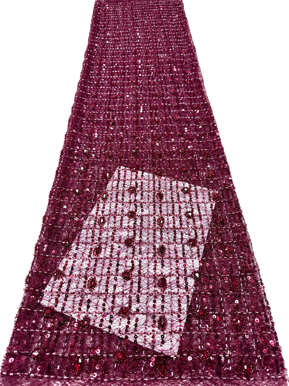 2026年フランス製レース生地高品質アフリカビーズ刺繍ナイジ - Glitter Tablecloth のレビューと価格