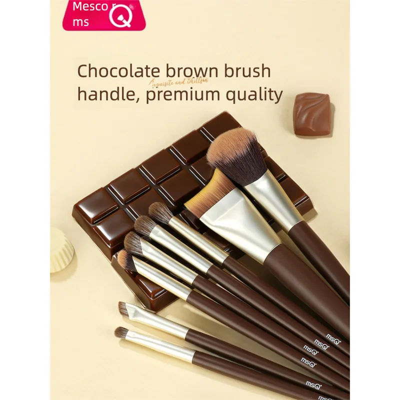 

MSQ 8-piece Exquisite Makeup Set Foundation Blush Nose Shadow Concealer Eyeliner Eyeshadow Brush