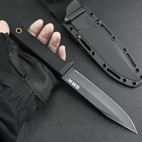 SKR Lama fissa dritta RN Fibra di vetro Nylon Caccia Campeggio Sopravvivenza Coltelli da frutta Strumento tattico EDC multi