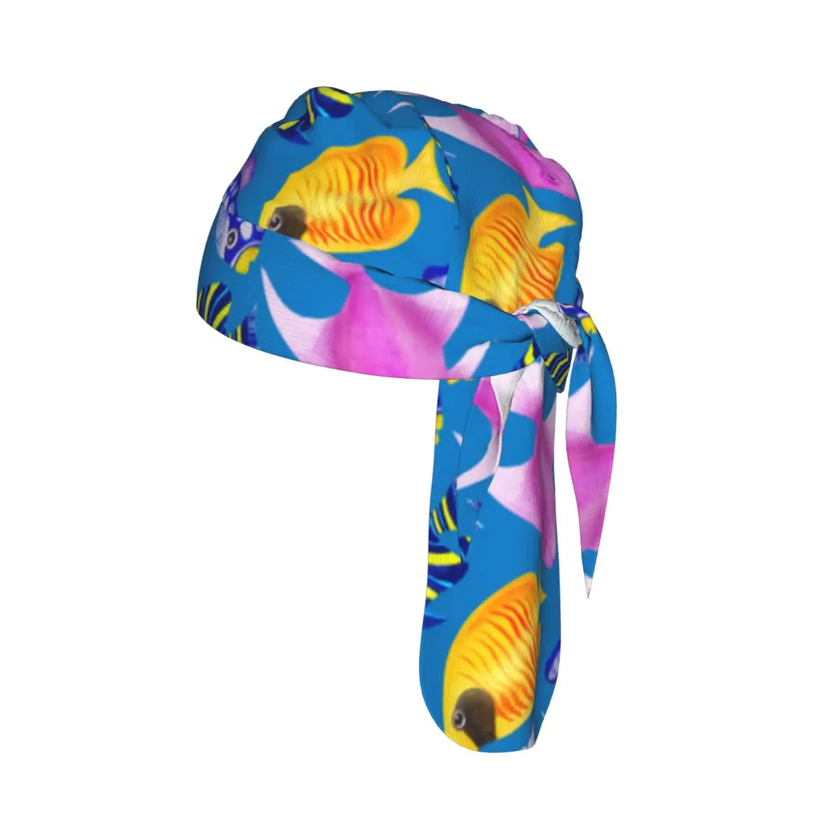 

Быстросохнущая велосипедная кепка, дышащая, влагоотводящая бандана с разноцветными рыбками, головной убор для активного отдыха, бега, пеших прогулок и езды на велосипеде