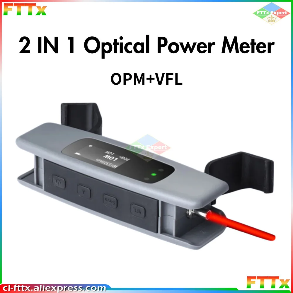 

FTTH New 2 in 1 Mini Rechargeable Optical Power Meter -70~+10dBm/-50~+26dBm Visual Fault Locator 10/20/30/50mw Built In