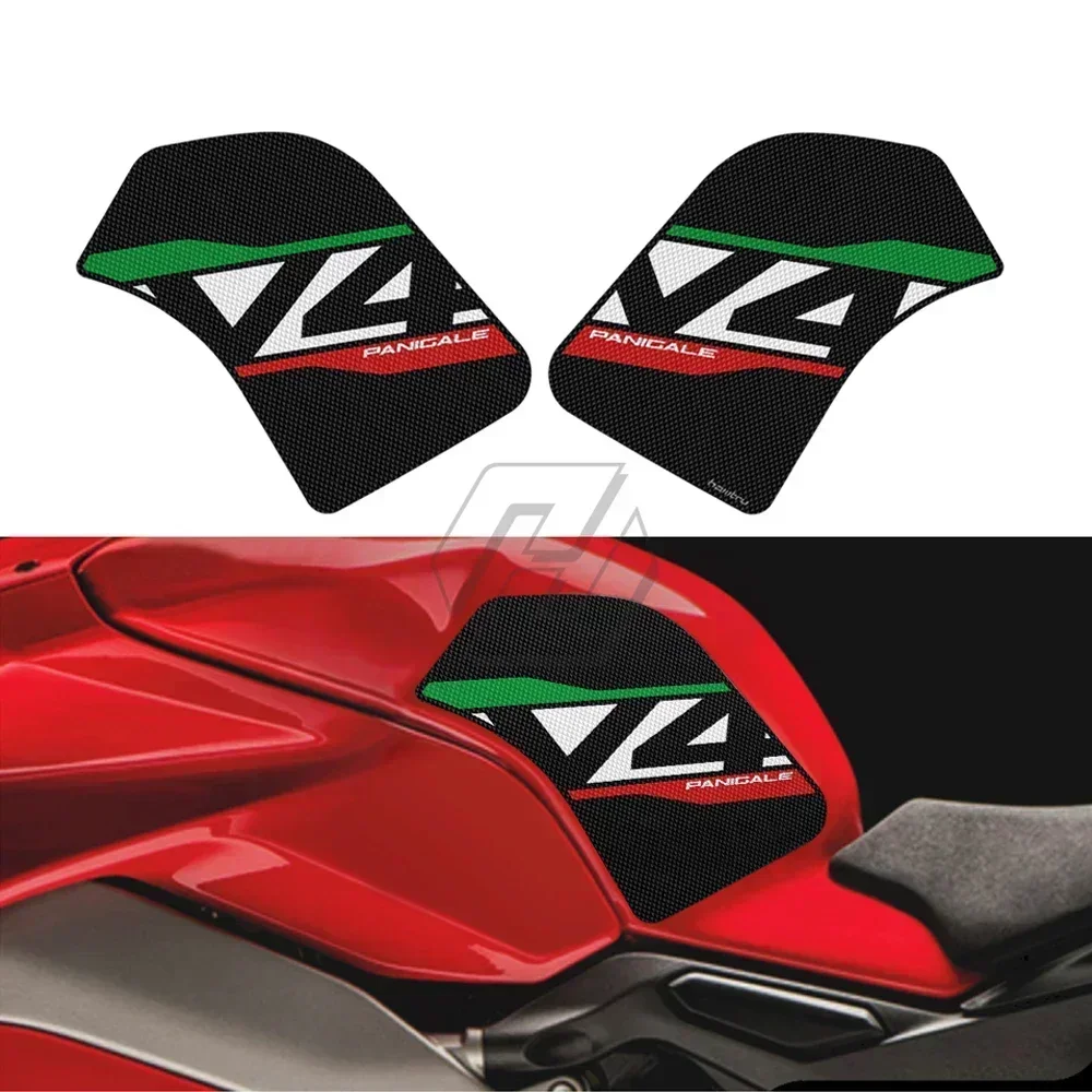 

Motorcycle Tank Pad Protector Sticker Decal Gas Knee Grip Side Traction Pad For Ducati Panigale V4 V4S 1100 Corse SP 2018-2022