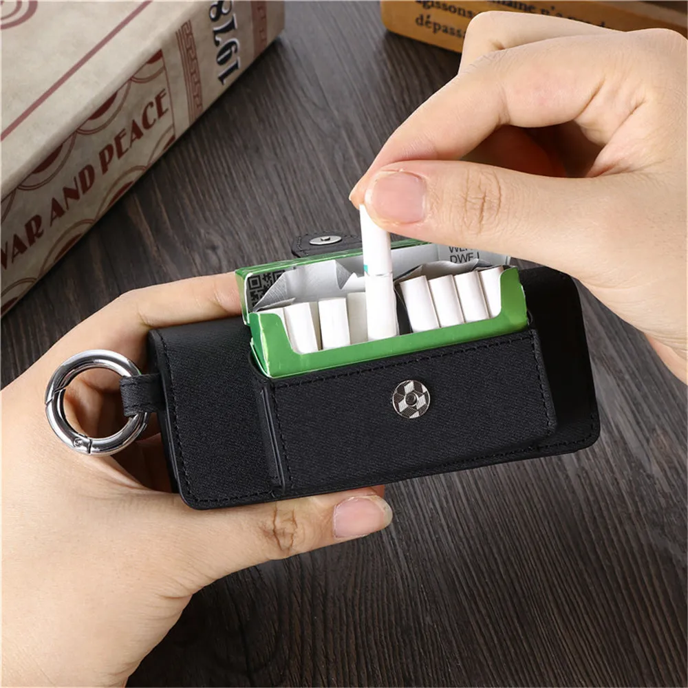 Funda de cuero con tapa de 6 colores para IQOS ILUMA Prime, fundas con soporte para IQOS ILUMA, bolsa protectora para accesorios IQOS 4