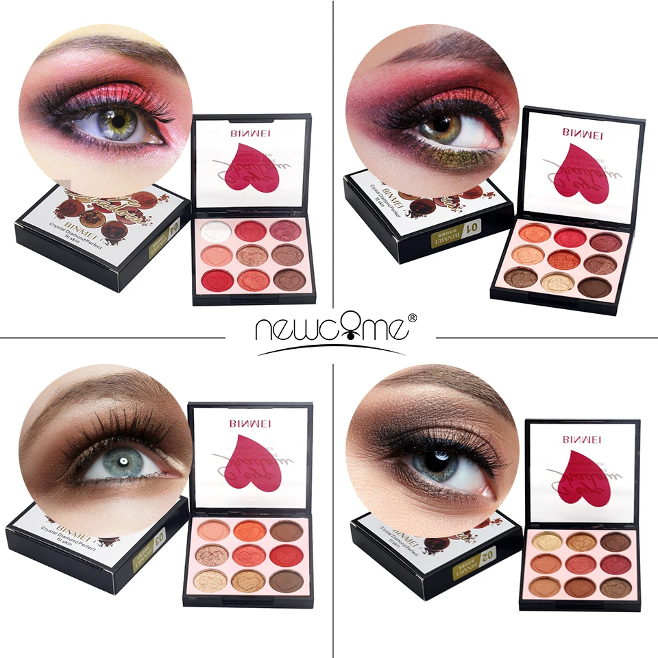 16 Colors Makeup Eyeshadow Pallete Makeup Brushes Shimmer Pigmented Eye Shadow Palette Make up Palette Maquillage