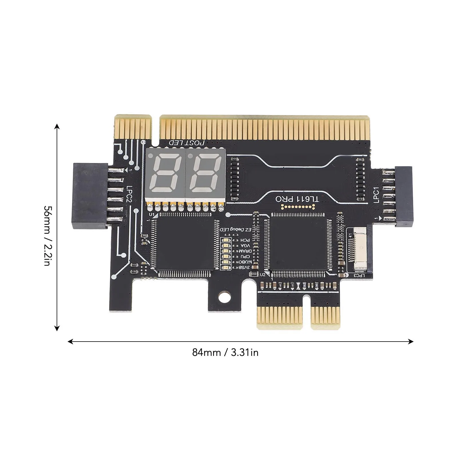 بطاقة تشخيص محلل اللوحة الأم لـ PCI E ، TL611 Pro ، بطاقة تصحيح الأخطاء ، كمبيوتر محمول ، EC ، بطاقة محول تصحيح الأخطاء ، TL611