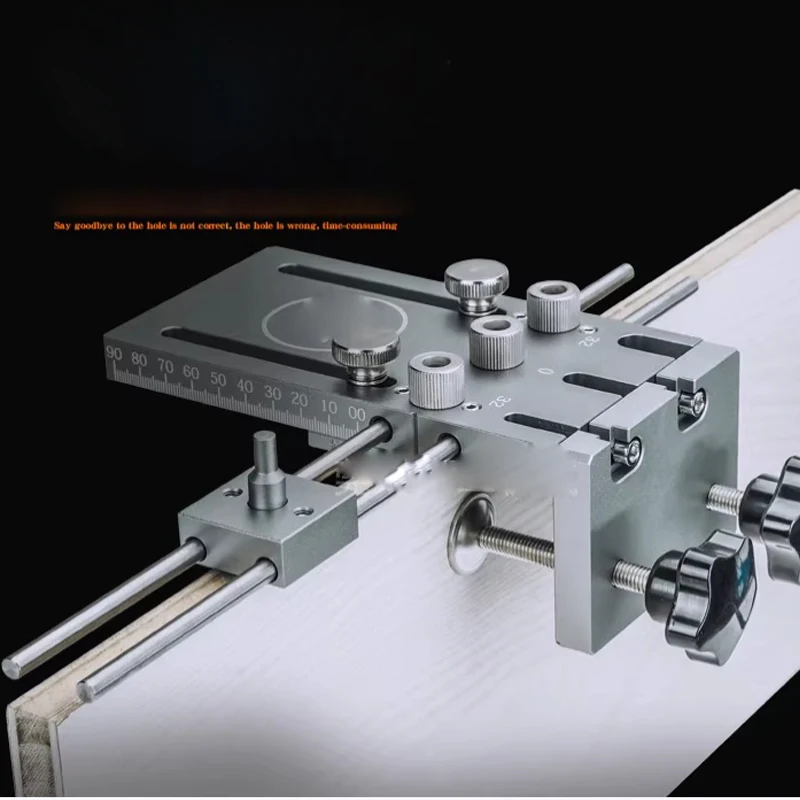 Woodworking Drilling Positioning Tool 3 in 1 Dowel Drill Kit - Furniture Fast Connect Hole Opener & Drilling Guide