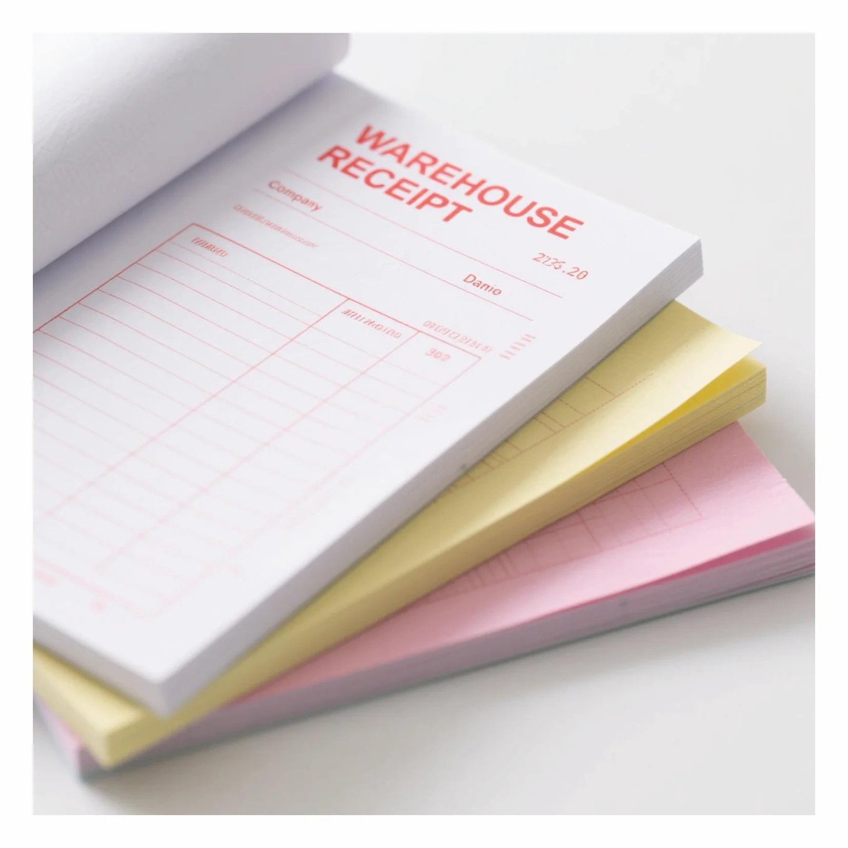 Secure Carbonless Receipts For Financial Record Keeping