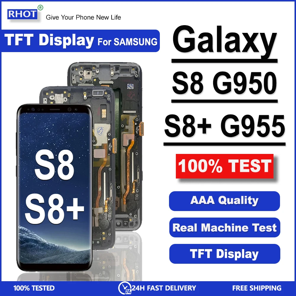 High Quality LCD For Samsung S8 LCD G950 G950F LCD For Samsung S8 Plus LCD S8+ G955 LCD Display Touch Screen Digitizer Assembly