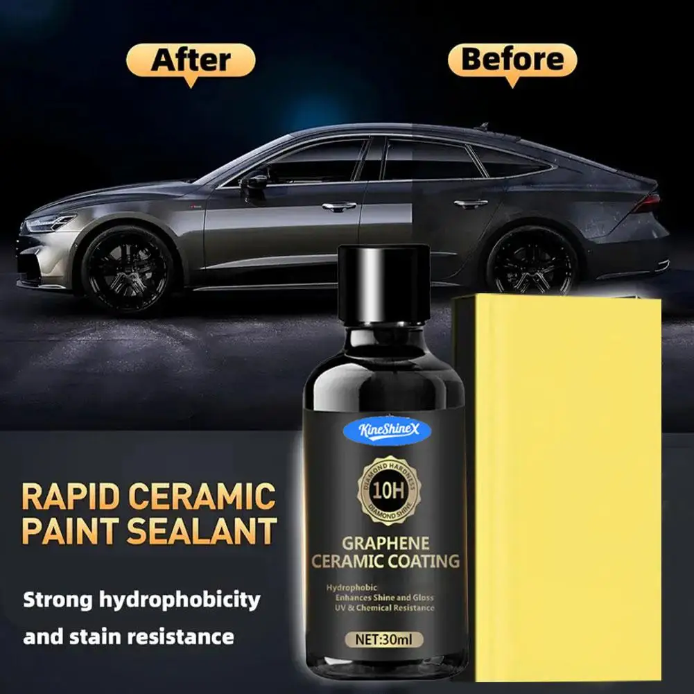 Graphene Ceramic Coating 20H/12H with Self Healing and UV Track Technology Car Detailing Professionals 10+ Years of Protection