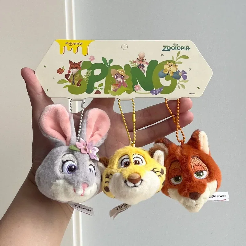 Kawaii Disney Zootopia Judy Hopps peluche poupée jouet Nick mignon peluches peluche porte-clés Anime dessin animé sac à dos pendentif Couple cadeau