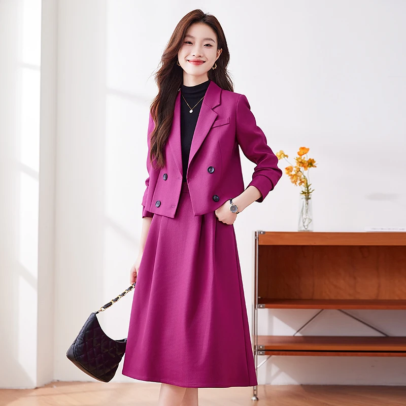 High Quality Fabric Formal Women Business Suits Female Blazers with Skirt and Jackets Coat Office Work Wear Professional Outfits