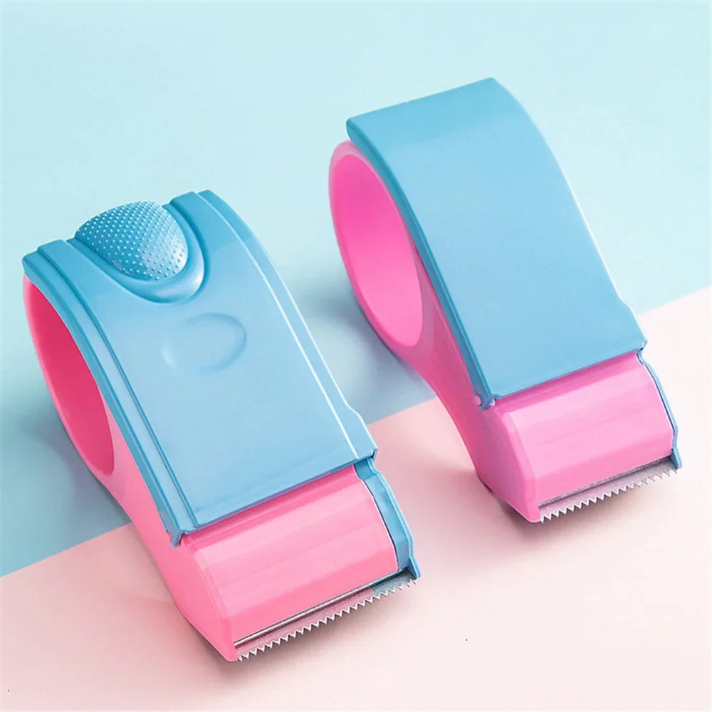 Macaron Color Tape Dispenser Roller Tape Cutter Packer Device Manual Packing Sealing Machine Parcel Sealing Tape Holder