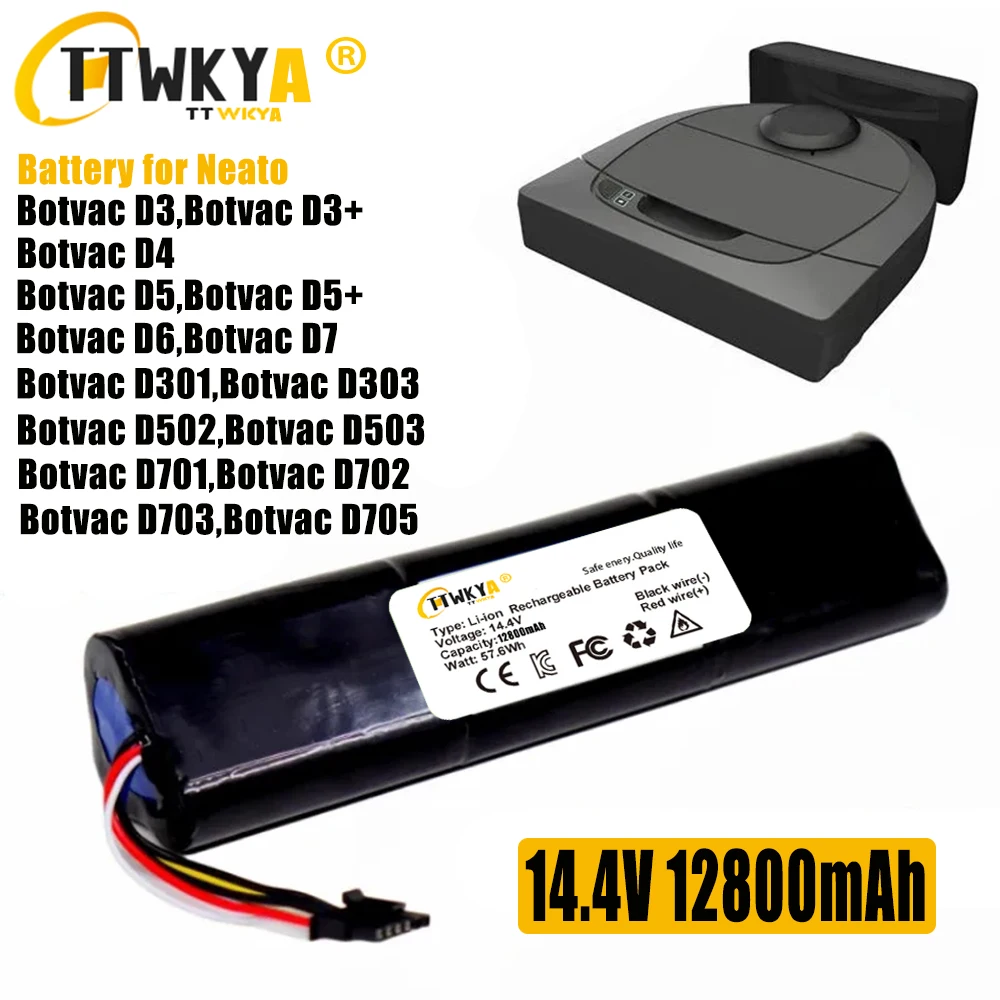 

Аккумулятор CS 945-0225, 205-0011 для Neato Botvac Connected, D3, D3 +, D4, D5, D5 +, D6, D7, D301, D303,D502,D503,D701, d702, D703,D705