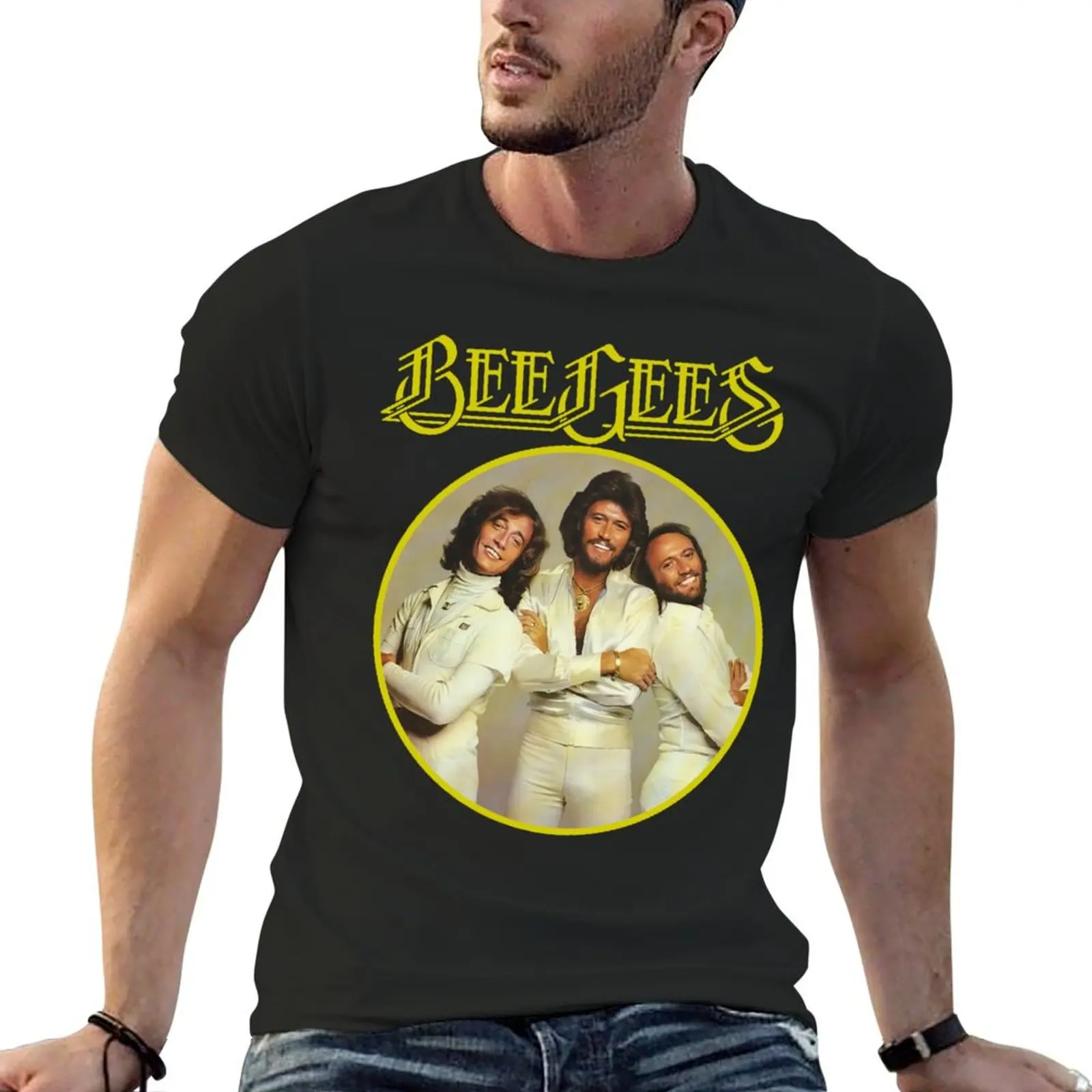 The Bee Gees T-Shirt anime shirts graphic tee oversized t shirt quick-drying plain white t shirts men