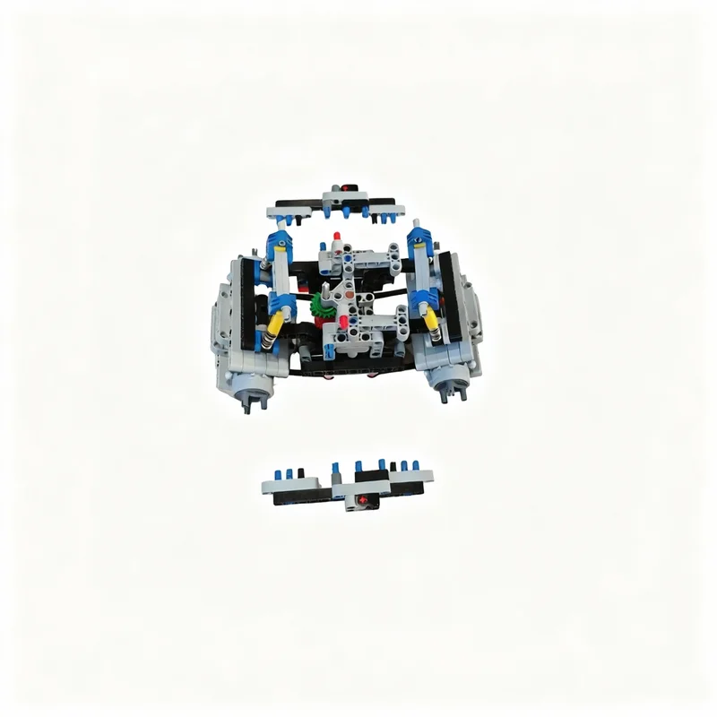 408pcs MOC Technical Truck Dual Rear Suspension Gearbox Model Building Blocks Construction Toys Christmas Gifts Education