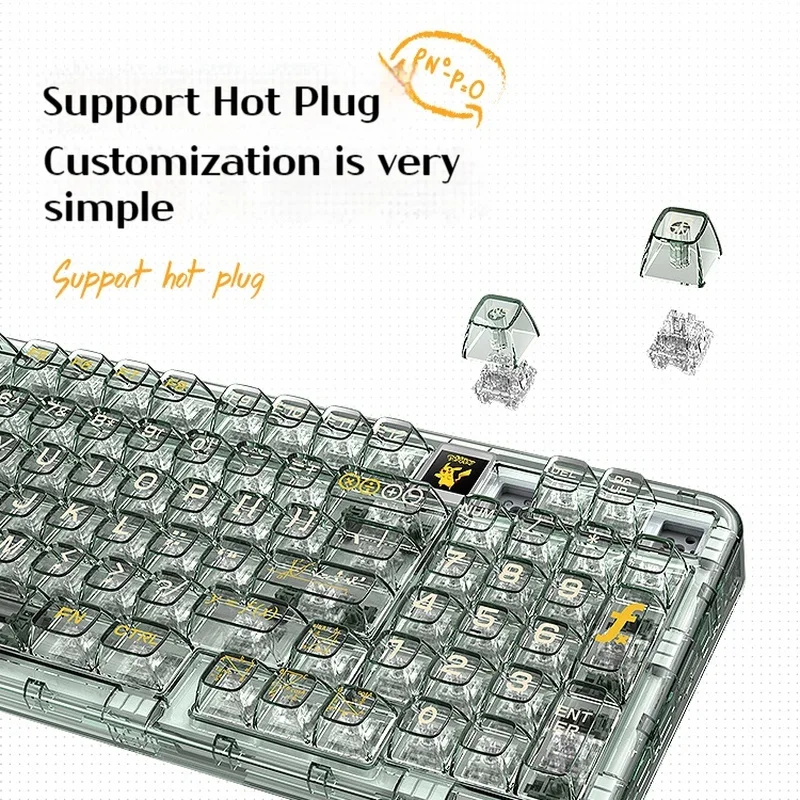 Coolkiller Ck98 2.4G Wireless Bluetooth Hot Plug Mechanical Keyboard Paragraph Axis Mathematician Keyboard For E-sports Game