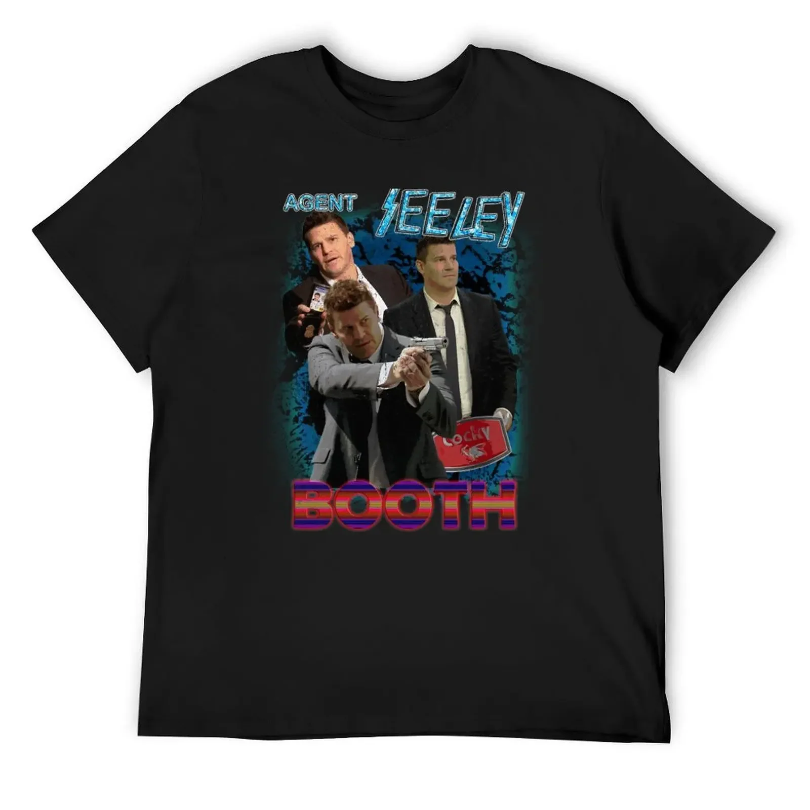 Seely Booth Vintage UPDATED , Bones and Booth T-Shirt aesthetic clothes graphic t shirt vintage funny t shirts men