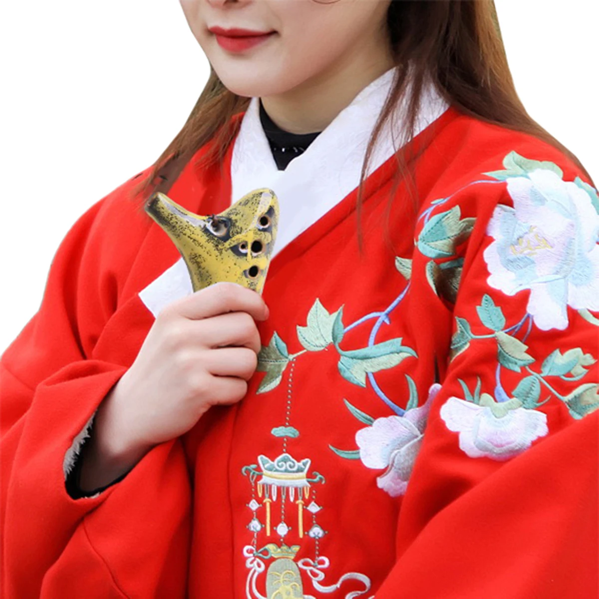 

12 Holes C Key Alto Ceramic Ocarina Easy To Play Mellow Fingerholes Music Instrument For Beginner Professional Gift