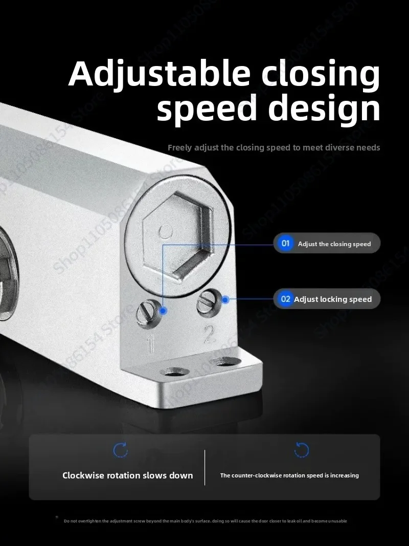Automatic door closing device, door closer, hydraulic buffer, household fire protection, fire door spring closure