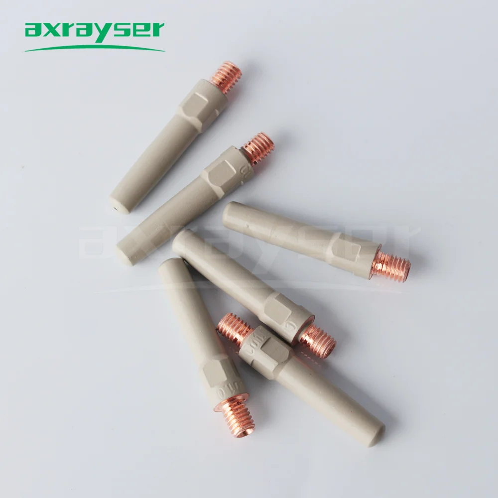 MIG Gas nozzle Tip 45mmxM6 40mmxM6 Non-stick Coating Contact Tip 0.8/1.0/1.2mm  MIG MAG Welding Torch Conductive GMAW Accessory