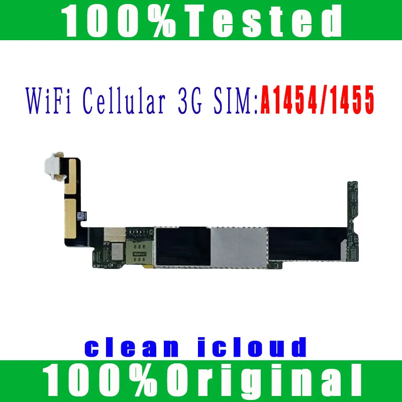 Original Free iCloud A1432 WiFi Version for Ipad MINI 1 Motherboard for iPad mini1 A1454 or A1455 For IPad Mini 1 Logic boards