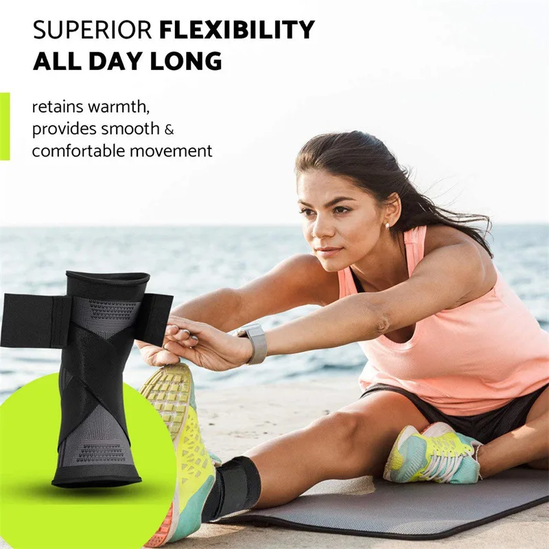 Knöchelschutz Sport Gym Zubehör Männer Frauen Sport Wrap Kompression Basketball Knöchelstütze Laufen Gestrickte Knöchelbandage – Detail 5