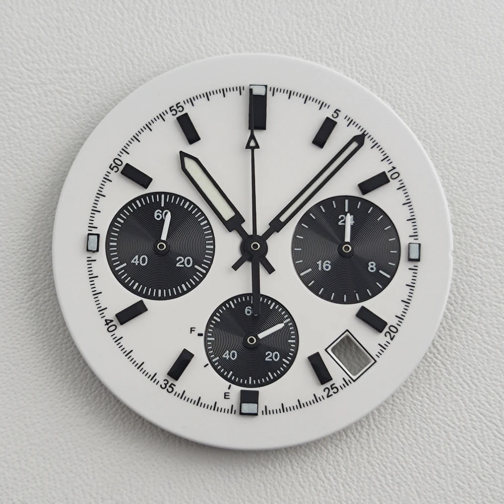 32.5 مللي متر VK63 ساعة بقرص كوارتز ساعة أصفر أبيض أزرق حزام قرص مناسب لأجزاء ساعة تعديل الحركة VK63