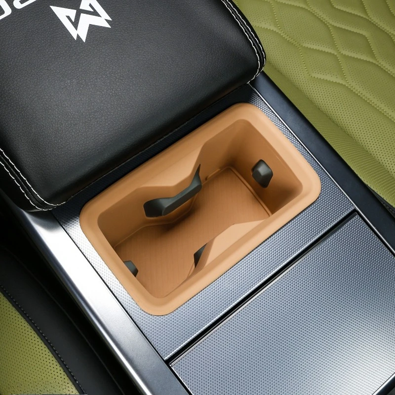 For MHERO M-Terrain M817 Central Control Water Cup Pad Anti Slip Silicone Environmental Mat Car Interior Modified Accessories