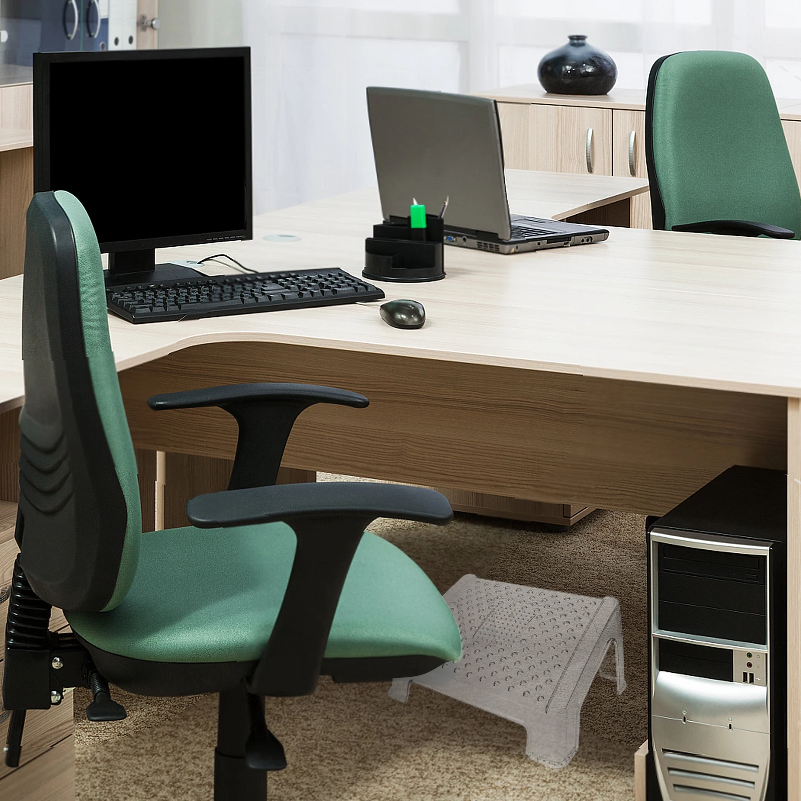 

Foot Stool Feet Stand for Office Home Use Footrest Tool Ergonomic Design Scientific Height Comfortable Posture Under Desk