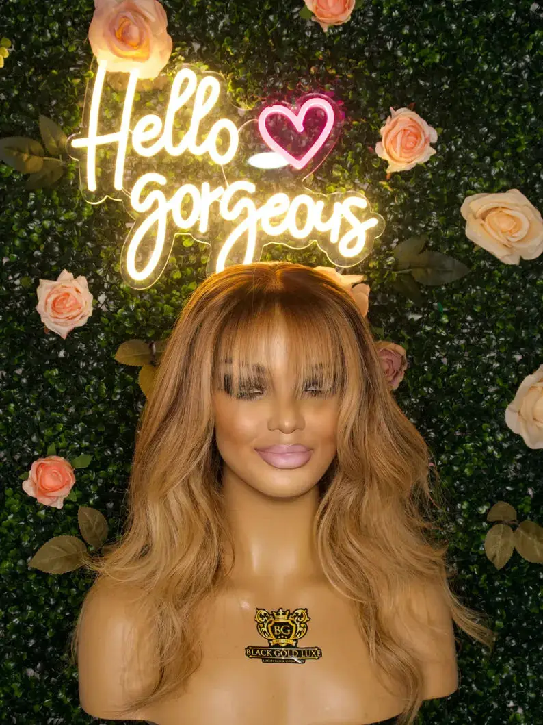 باروكات بدون صمغ مع الانفجارات تسليط الضوء على أومبير العسل شقراء الشعر الاصطناعية الفاخرة موجة عميقة 13*4 HD الدانتيل الشفاف الباروكات على التخليص #5