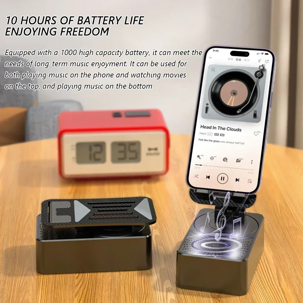 Slip Cell Phone Stand with Speaker Adjustable Portable Desktop Bracket Folding Desktop Live Lazy Stand Anti-Bluetooth-Compatible