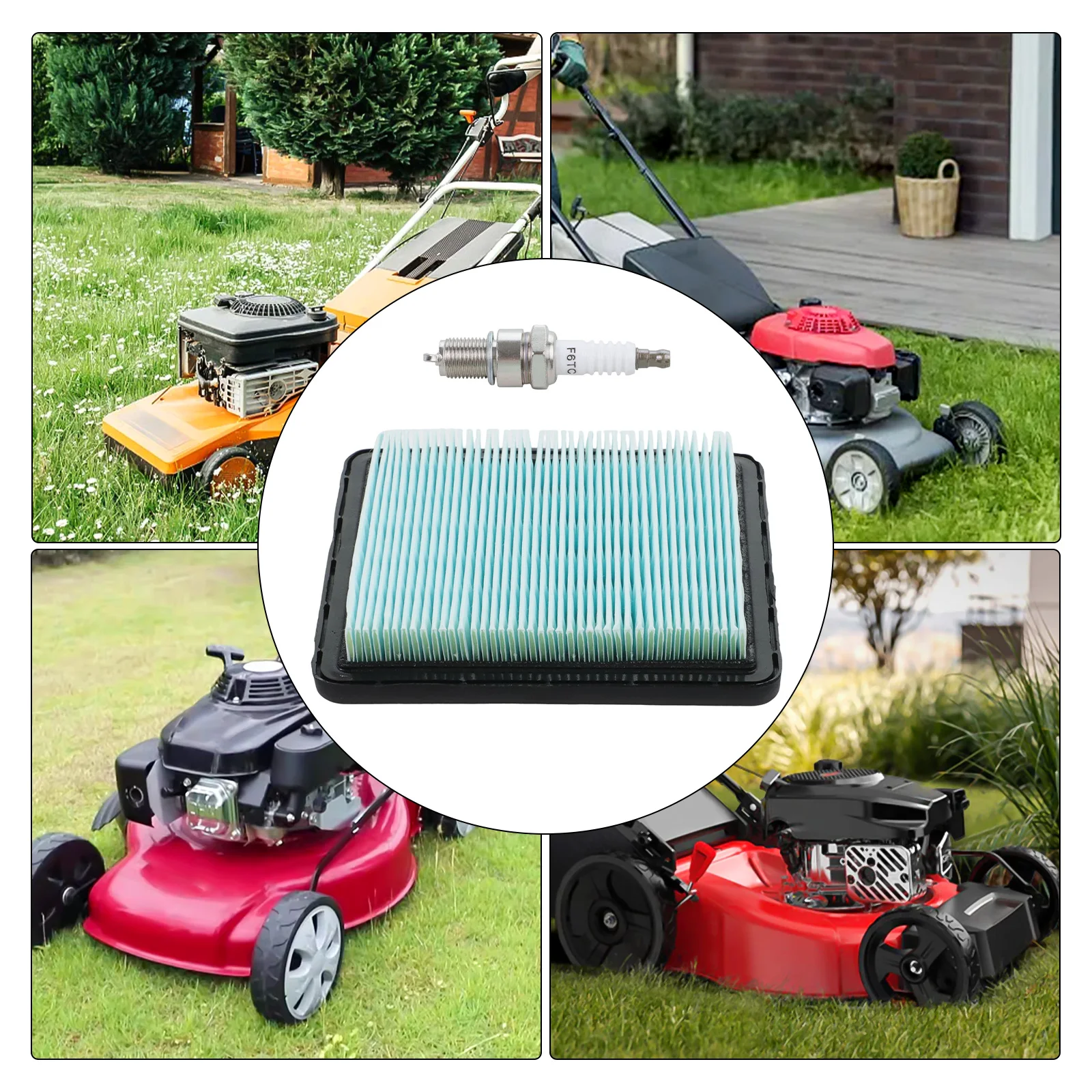 このエアフィルターとスパークプラグサービスキットでホンダ IZY HRX 芝刈り機と GCV エンジンの長寿命に投資しましょう。
