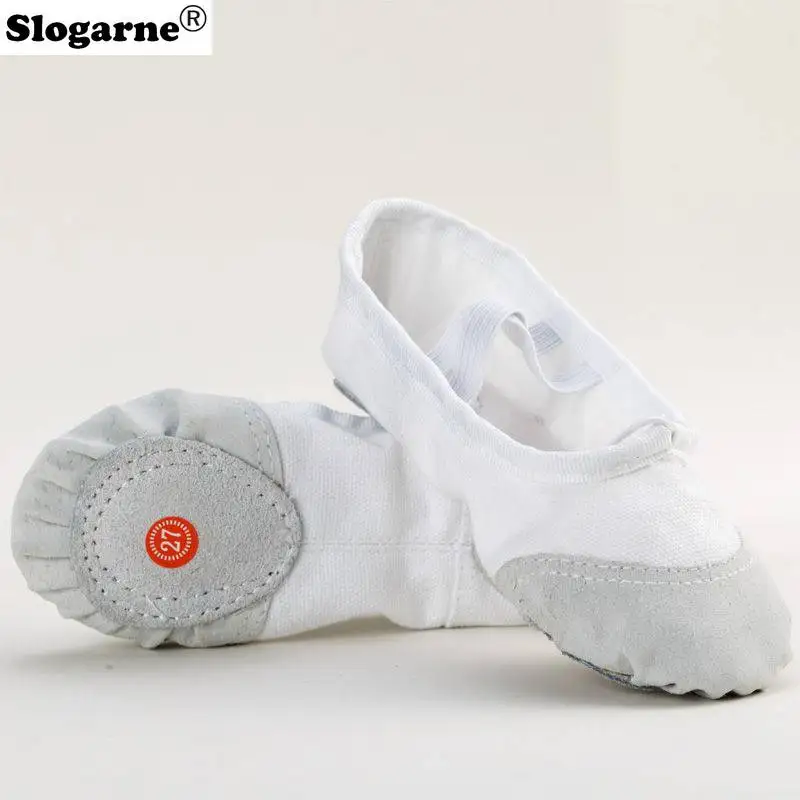 Students' Ballet Shoes Kids' Indoor Leather Sole Train Yoga Shoes Girls' Cotton Stage Show Dance Footwear Women Pole Dance Shoes