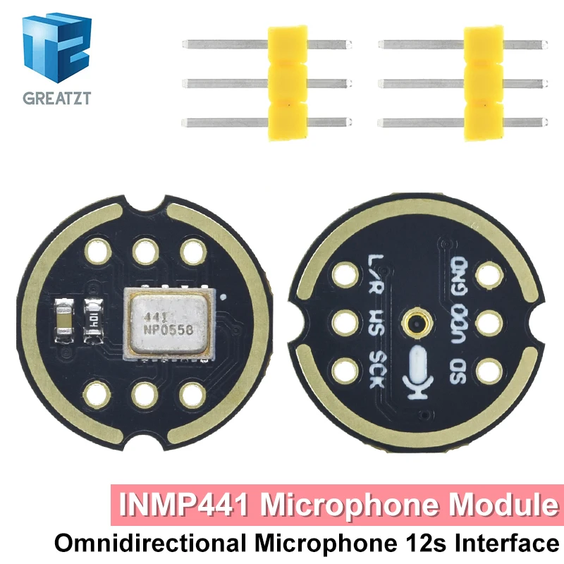 MH-ET LIVE Omnidirectional Microphone Module I2S Interface INMP441 MEMS High Precision Low Power Ultra small volume for ESP32