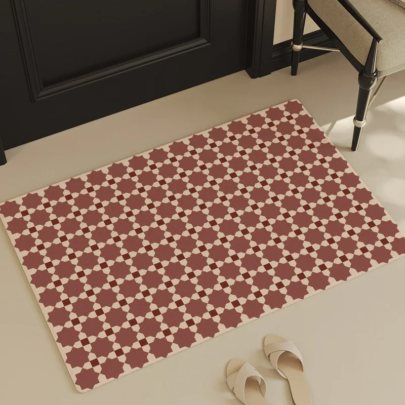 

Red Entrance Rugs Door Mat Outdoor Indoor Welcome Mats Front Doormat Non Slip Door Mat