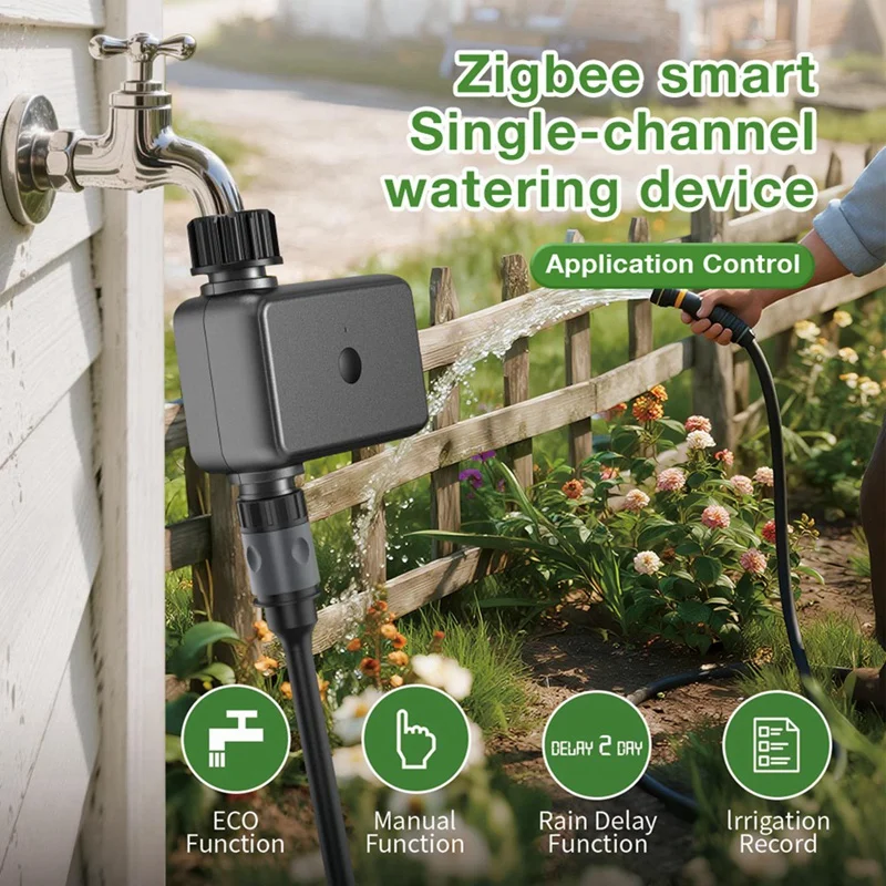 

Умный поливочный клапан ZigBee Tuya, таймер ирригации, программируемый таймер ирригации, спринклерная система с таймером для сада B-A86Z