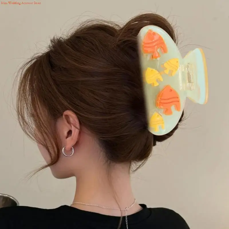 G92D Pazur do włosów Klip duży klip do włosów Pazur Pazur Elegancki szeroki uchwyt do włosów Barrettes mocne trzymanie spinki do