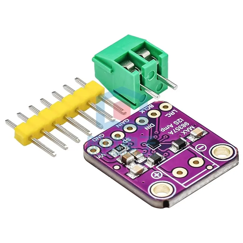 MAX98357 I2S audio amplifier module without filtering Class D amplification supports ESP32 Raspberry Pi