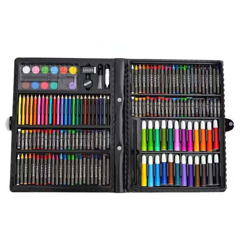 168 Pcs Art Set Watercolor Markers Crayons Water Pen Drawing Set Artist Painting Tools For Boys Girls Kids Birthday Gifts