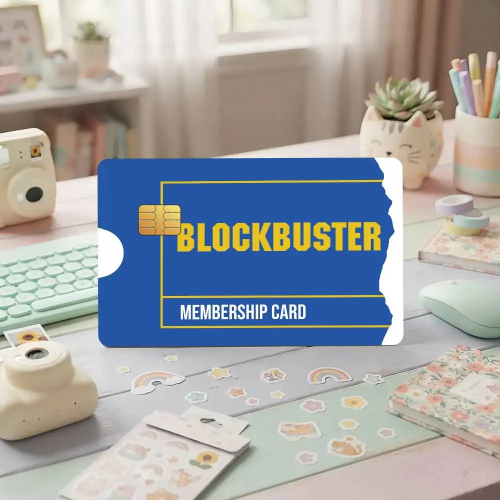 Blockbuster Credit Card Skin Stickers For Bank Card Bus Metro Cards Waterproof Anti-Scratch Gift 4PCS