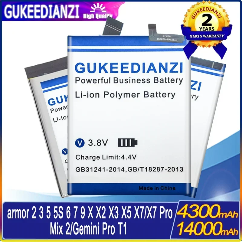 

Battery For Ulefone Armor 2 3 5 5s 6 7 9 9E 10 X X2 X3 X5 X7 pro/Be Touch 2/Gemini Pro T1/Metal/Mix 2 Mix2 Smartphones Batteries