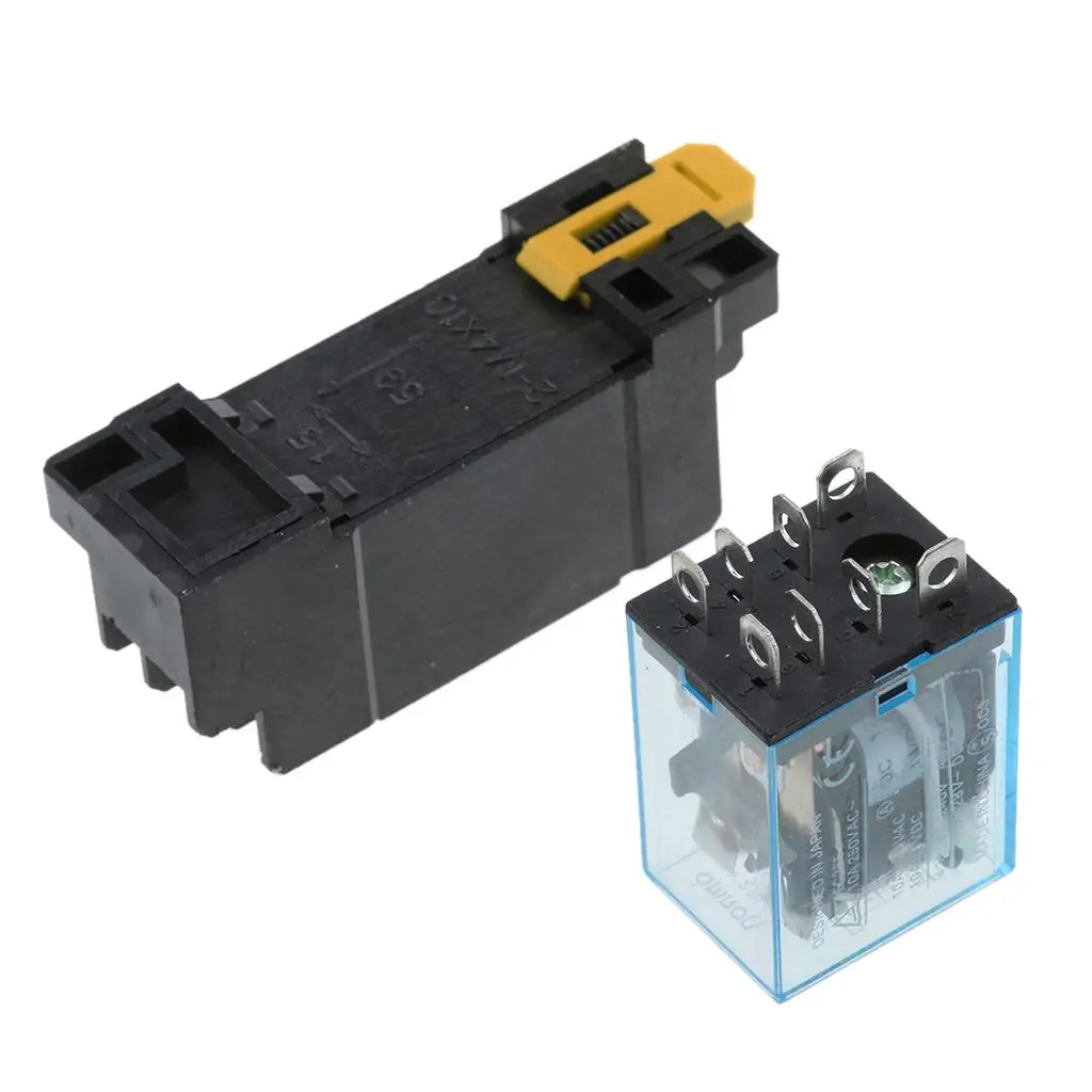 12V DC Screw Terminals LY2NJ Relay Base Socket for Time Delay