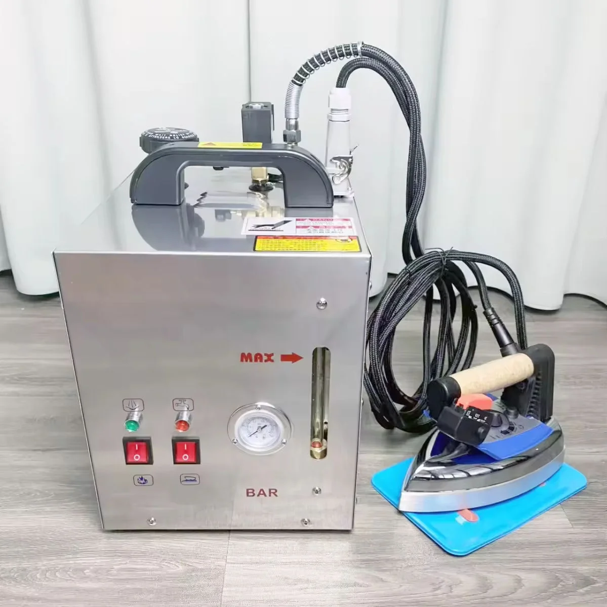 JUKKY JK-6 Stainless Steel High-Speed 4L Steam Boiler Industrial Ironing Machine Portable Vertical Electric with 1-Year Warranty