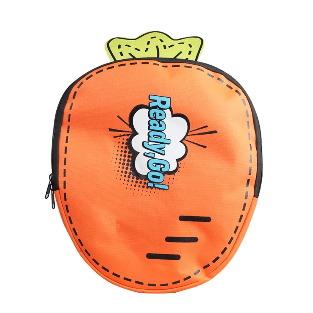 

Fashion Children's Badminton Bag Cute Nylon Tennis Carrot Bag Lightweight Sport School Backpack Travel