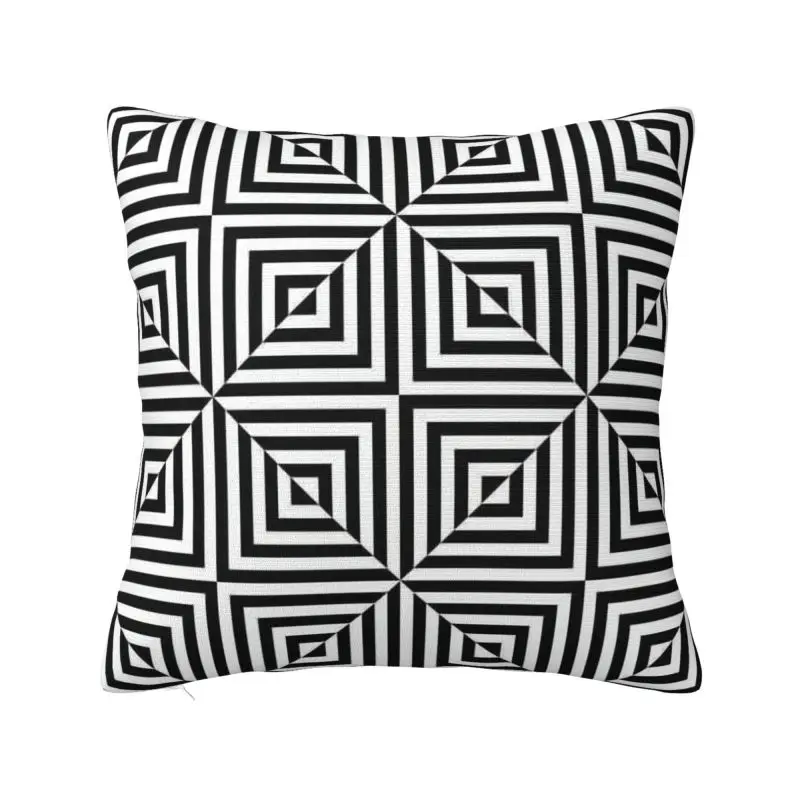 

Custom Abstract Art Geometric Tribal Square Pillow Cover Home Decorative 3D Double Side Print Cushion Cover for Living Room