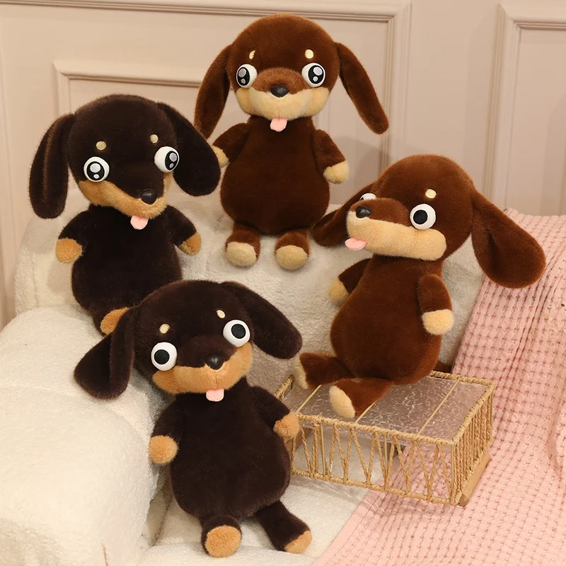 

Мягкие игрушки-плюшевые собачки таксы в креативных мультяшных нарядах, милые плюшевые куклы-щенки, мягкие игрушки для детей, подарки для девочек