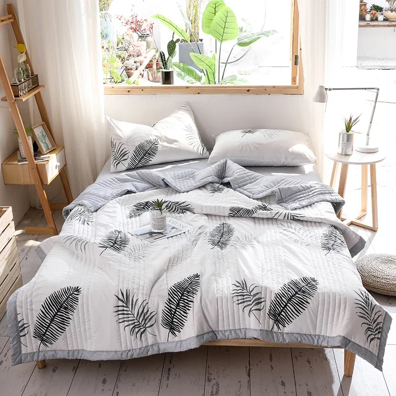 Duvet for Summer Double Bed Linen Quilted Bedspread 150X200 Home Quilt постельное белье (Pillowcase Need Order)