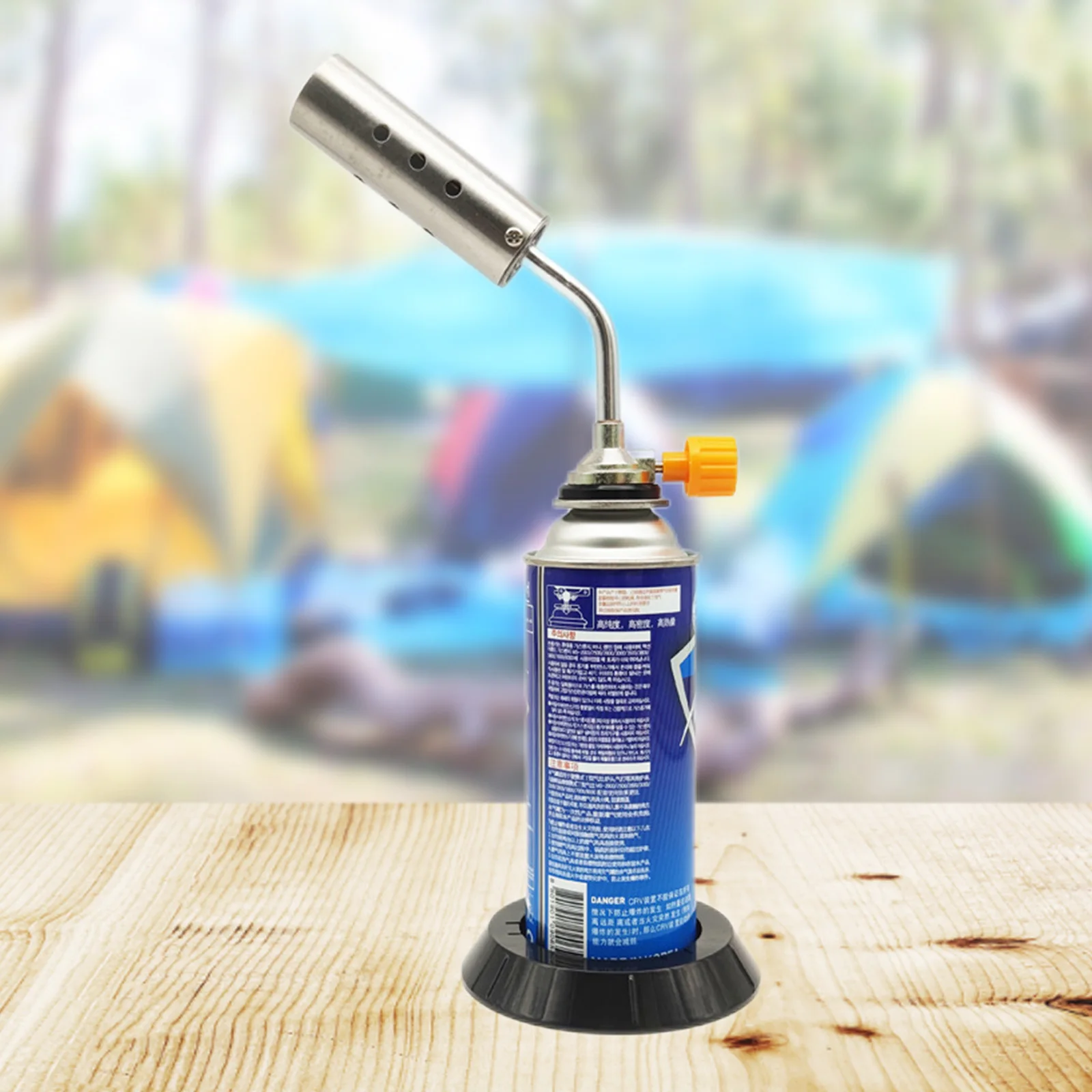 رفوف زجاجات الهواء كاسيت البيوتان المحمولة اسطوانة البيوتان قاعدة مستقرة العملي التخييم خزان الهواء دعم للخارجية