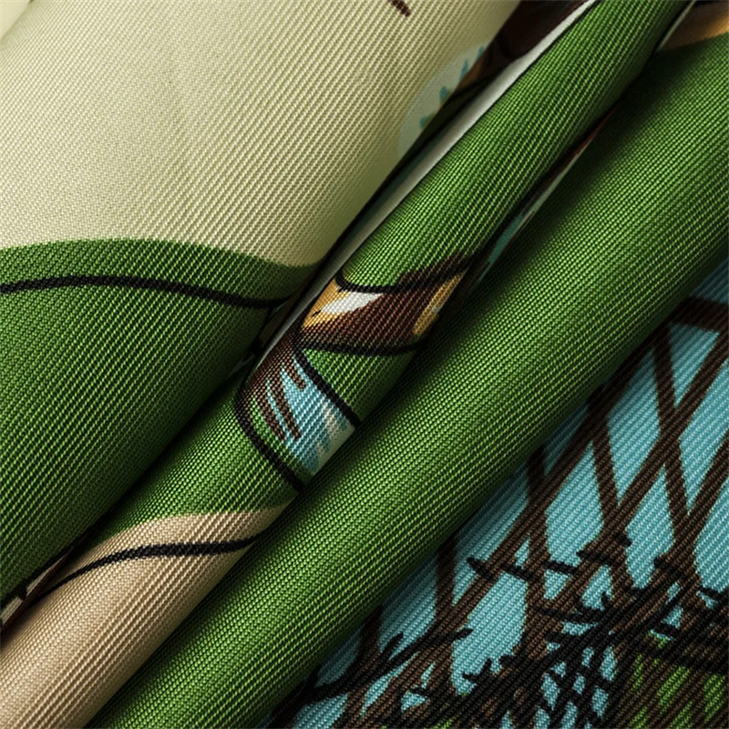 Pobing Luxe Merk Twill Zijden Sjaal Vrouw Swift Horse Wraps Echarpe Vierkant Vrouwelijk Groot Formaat Sjaal Hijab Halsdoek