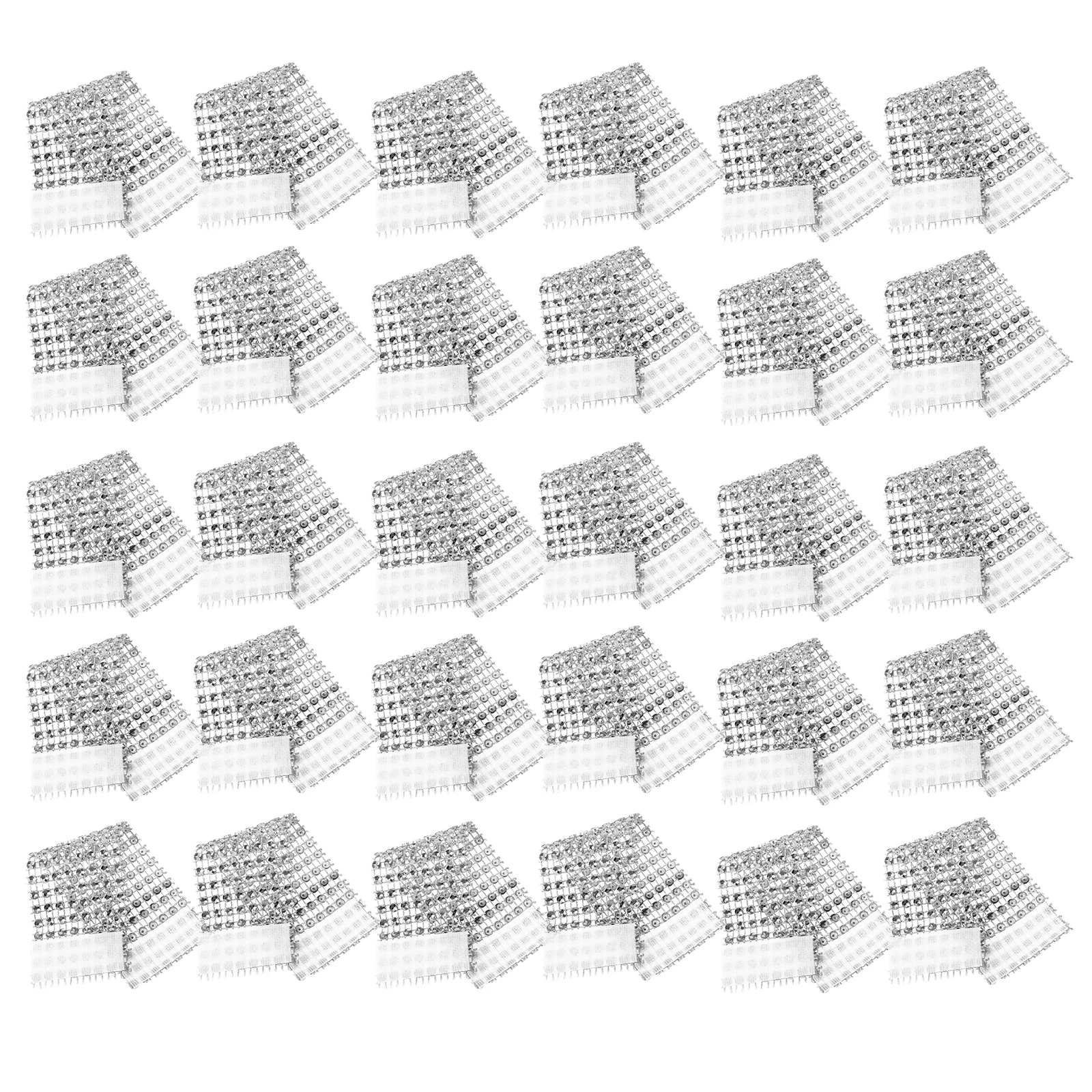 

50 Pcs Napkin Rings Elegant Tableware for Wedding Party Dinner Decoration Rhinestone Napkin Holder Serviette Buckle
